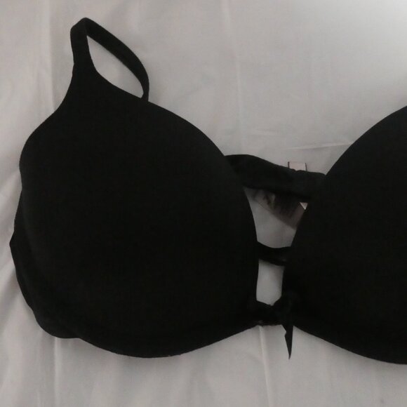 LA SENZA - Perfectly Me | 34B | Black Push-Up Bra With Bow - Picture 3 of 10
